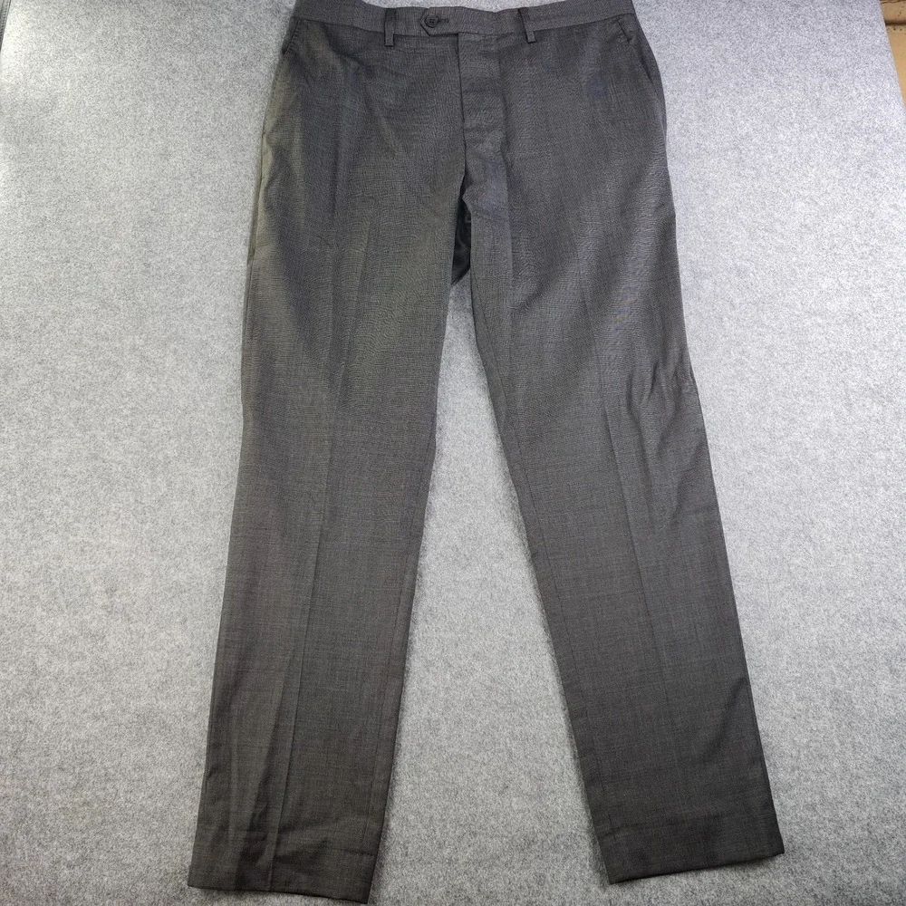 Banana Republic Dress Pants Mens 35R Tailored Slim Fit Gray Wool Reda Flexo